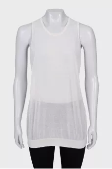 Transparent loose fit tank top