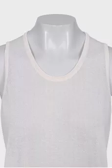 Transparent loose fit tank top