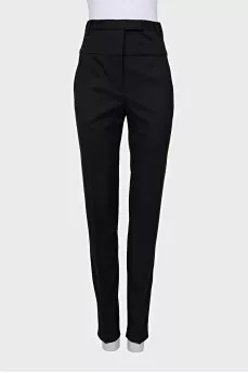 High waisted trousers