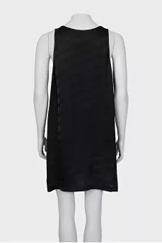 Black dress with brand logo
