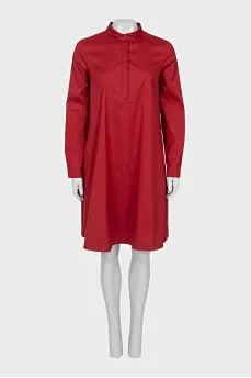 Loose fit dress with buttons