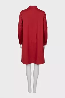 Loose fit dress with buttons
