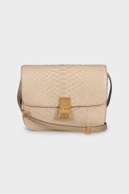Python Leather Bag Classic Box