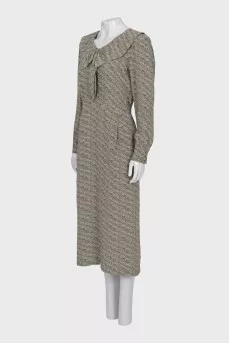 Silk Print Maxi Dress