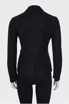 Fitted button down jacket with pockets