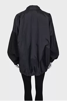 Oversized jacket with brand logo