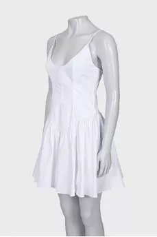 Fitted dress with thin straps