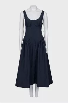Blue maxi dress with tag