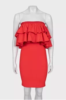 Bodycon dress with removable decoration