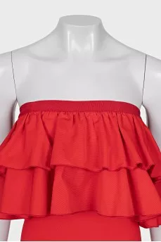 Bodycon dress with removable decoration