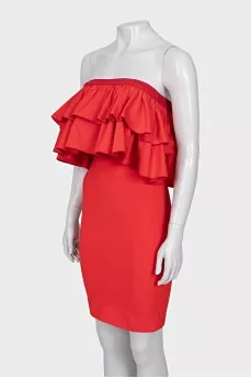 Bodycon dress with removable decoration