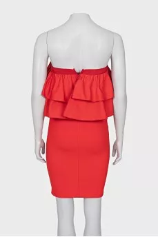 Bodycon dress with removable decoration