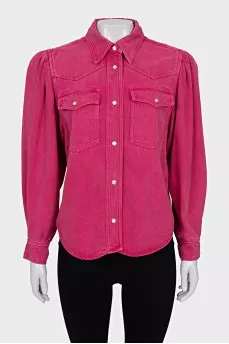 Shirt with patch pockets