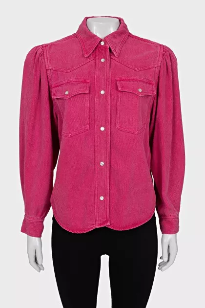 Shirt with patch pockets