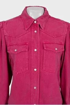 Shirt with patch pockets