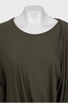 Green loose-fitting dress