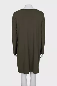 Green loose-fitting dress