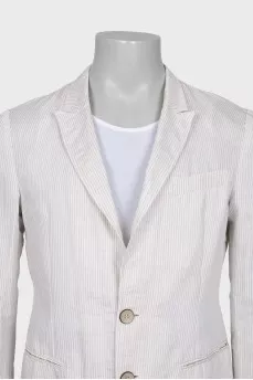 Men's Pinstripe Blazer