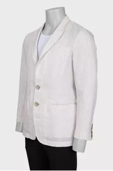 Men's Pinstripe Blazer