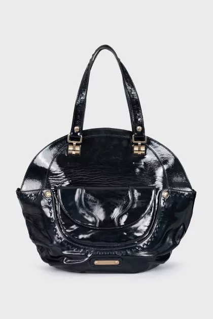 Patent leather bag