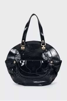 Patent leather bag