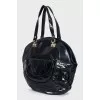 Patent leather bag
