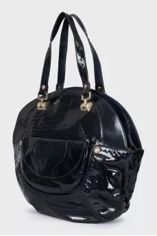 Patent leather bag