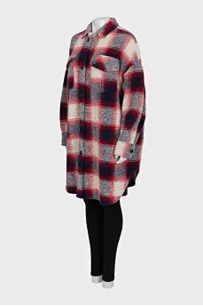 Checkered button down cardigan