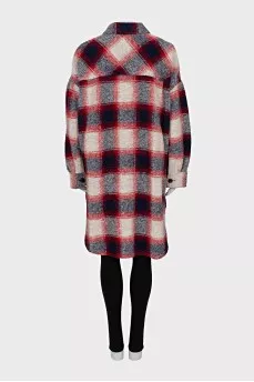 Checkered button down cardigan