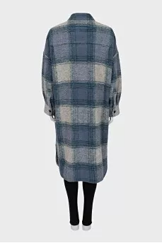 Cardigan with patch pockets and buttons