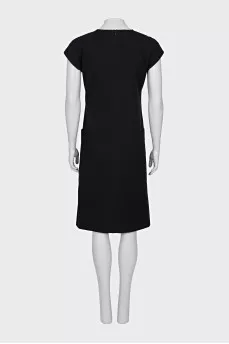 Black dress with pleats