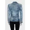 Double-breasted denim jacket
