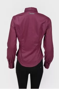 Fitted blouse with buttons