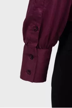 Fitted blouse with buttons