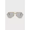 Glasses with gold-plated frames