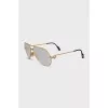 Glasses with gold-plated frames