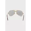 Glasses with gold-plated frames