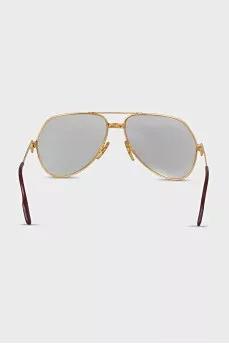 Glasses with gold-plated frames