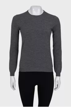 Grey Crew Neck Jumper