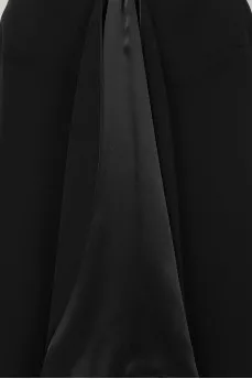 Silk wide skirt