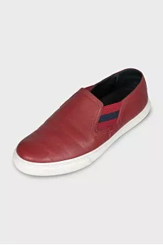 Men's leather slip-ons