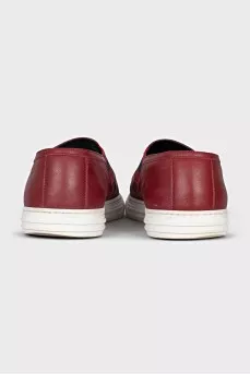 Men's leather slip-ons