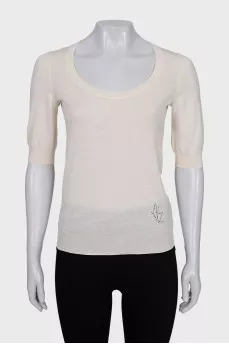 Short sleeve tapered jumper