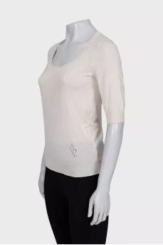 Short sleeve tapered jumper