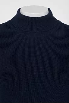 Blue sweater with zippers