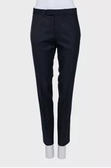 Men's wool suit with embroidery