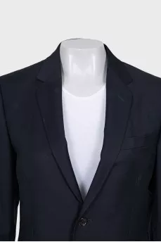 Men's wool suit with embroidery