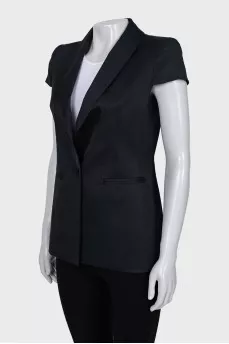 Short sleeve fitted jacket