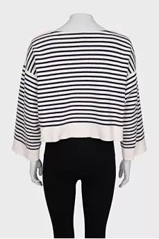 Oversized striped jumper