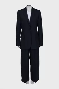 Suit of trousers with ties and a jacket